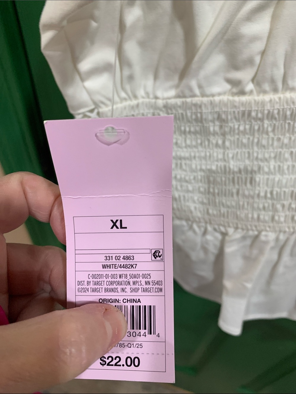 Target White Ruffle-Trim Square Neck Tank - Picture 3 of 4